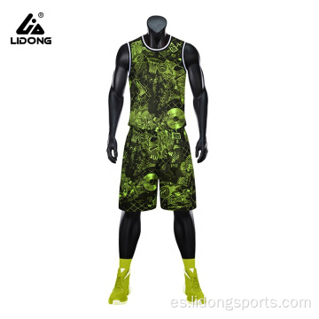 Diseño de uniforme de baloncesto de sublimación para equipo